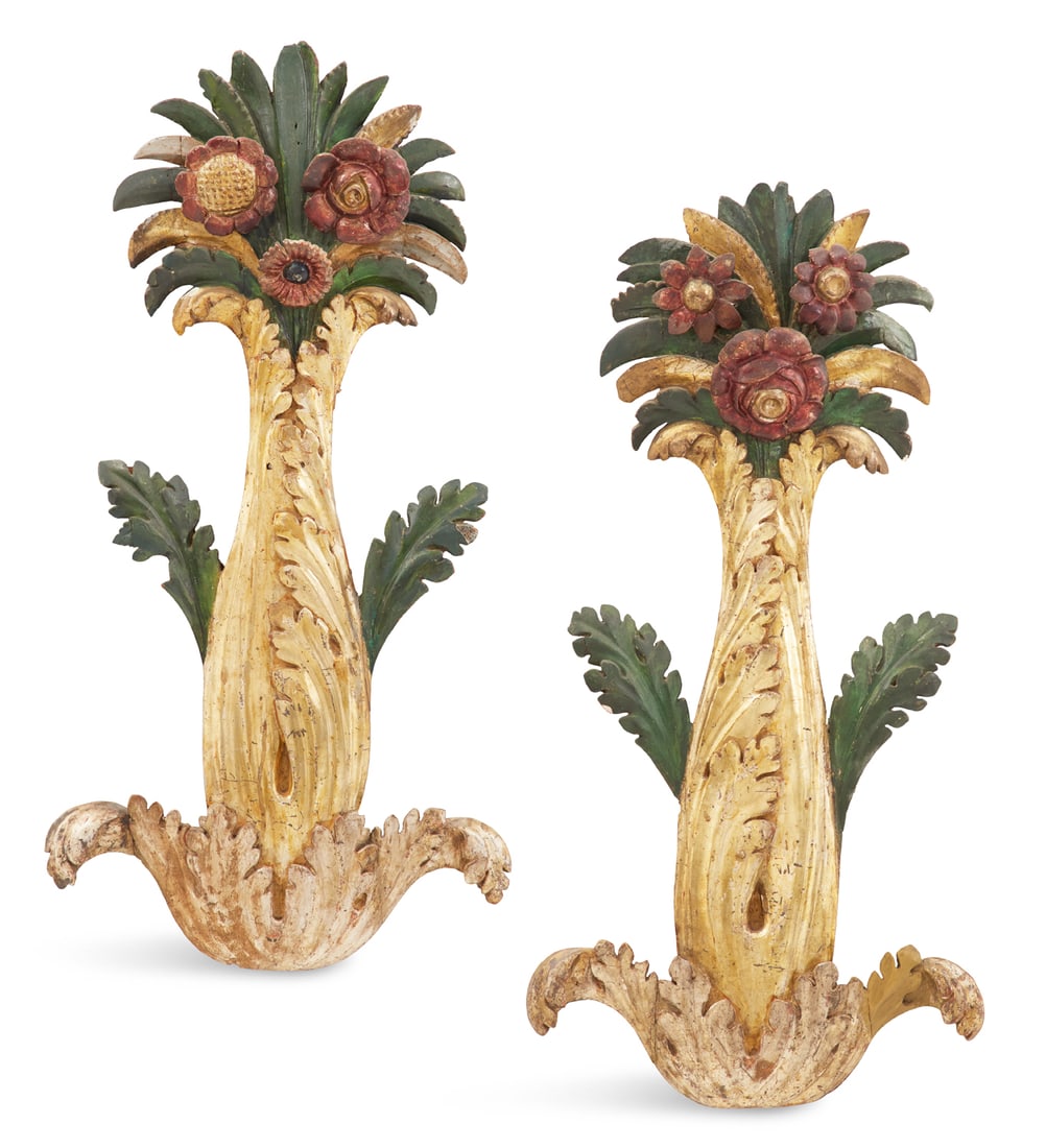 Pair of Italian Painted Plaques (1 of 5)