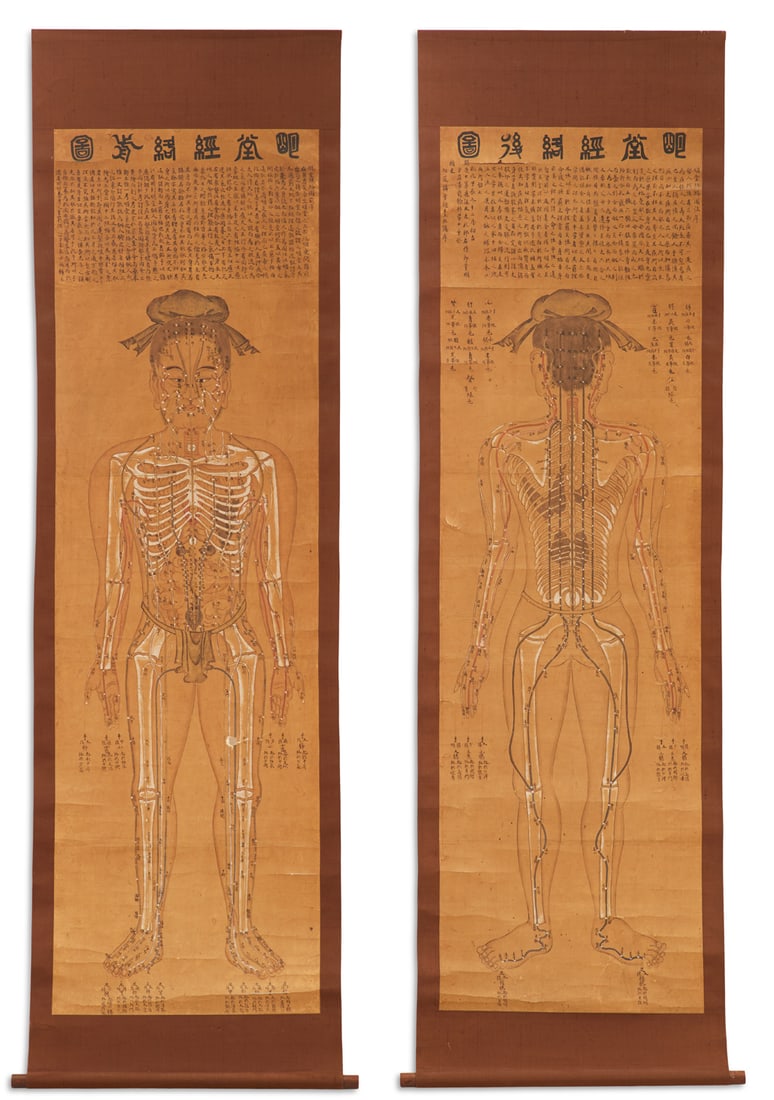 Unusual Chinese Acupuncture Scrolls (1 of 12)