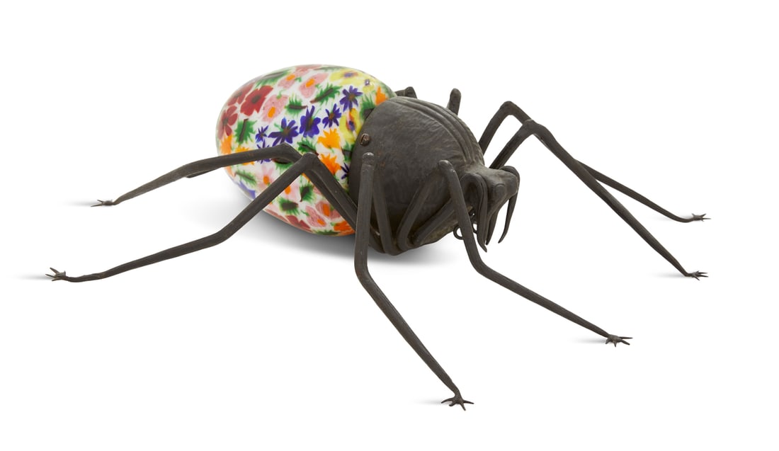 Murano Glass Brutalist Spider-Form Lamp (1 of 2)