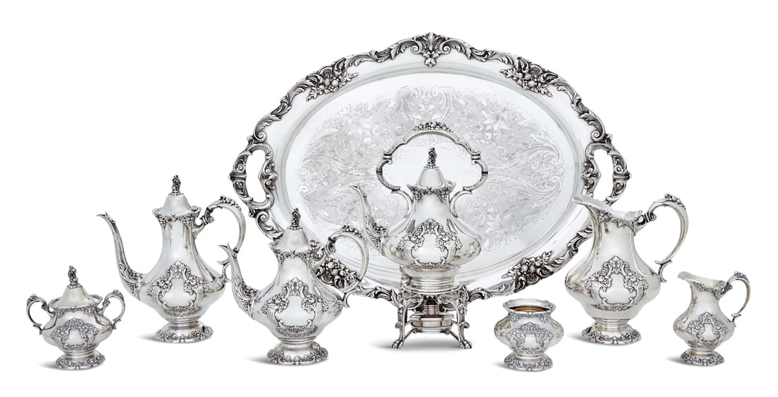 Reed & Barton "King Francis" Silverplate Tea Set (1 of 3)