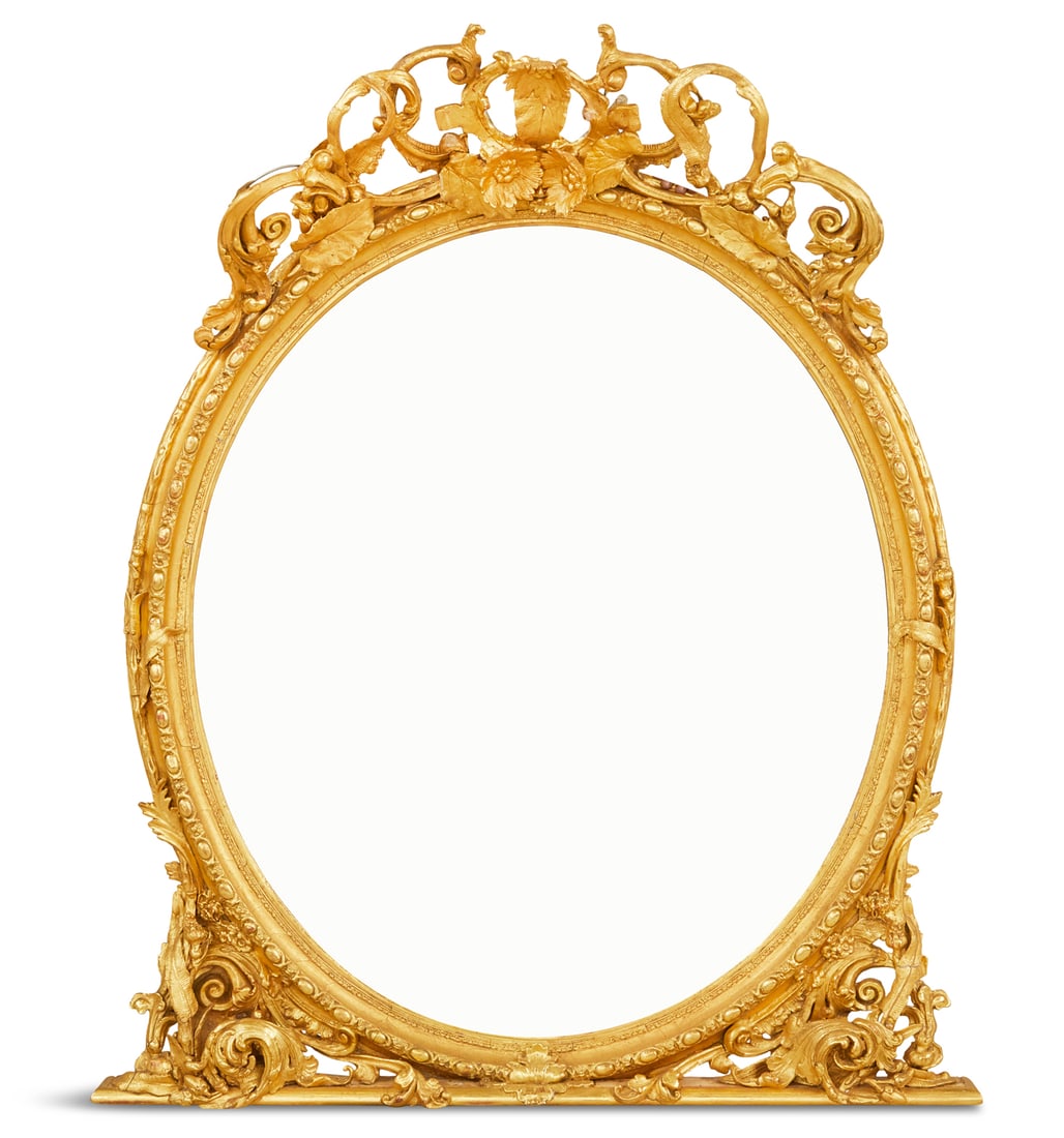 Giltwood Overmantel Mirror (1 of 2)