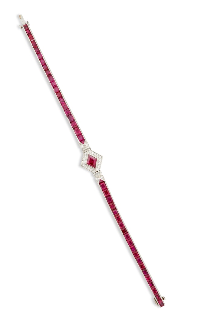 Ruby and Diamond Bracelet (1 of 2)