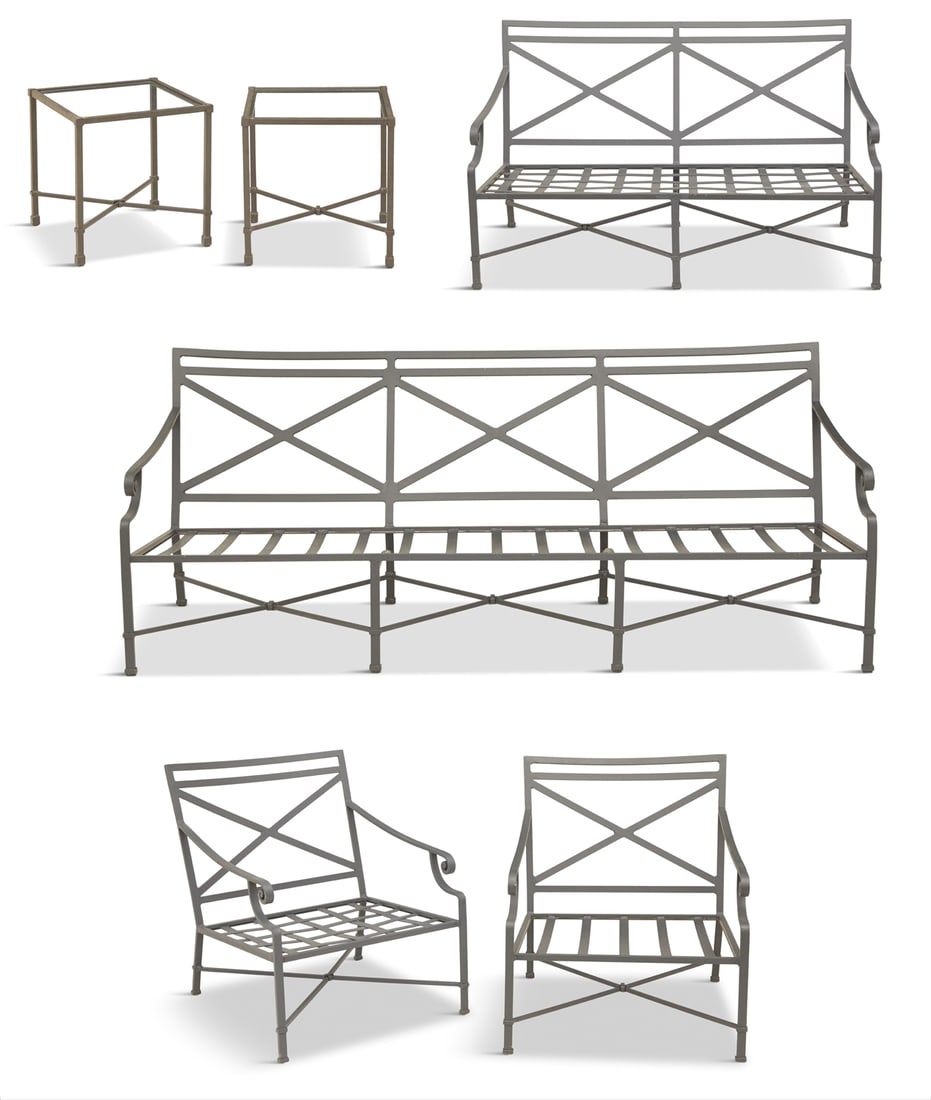 Assembled Suite of Aluminum Garden Furniture (1 of 12)