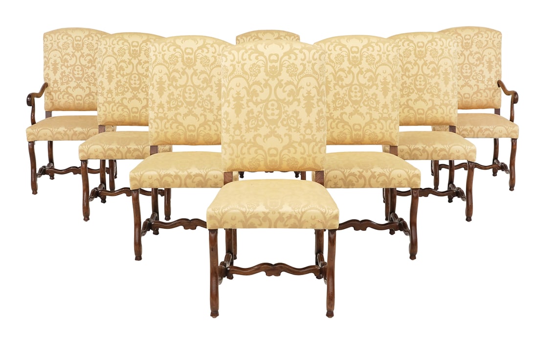 Suite of Eight Elm Dining Chairs (1 of 4)