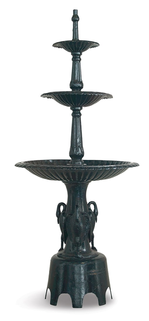 Victorian-Style Cast Iron Garden Fountain (1 of 1)