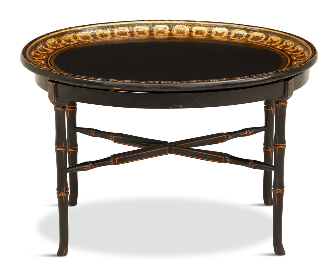 Papier-Mache Tray on Stand (1 of 3)