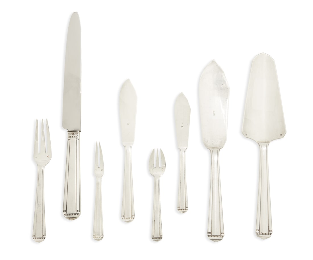 Fine French Art Deco Silver Flatware (1 of 3)