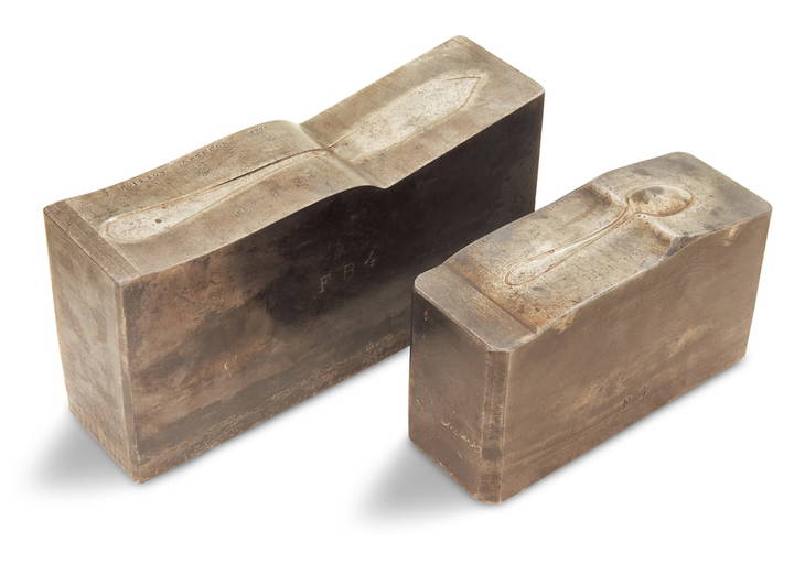 Two French Steel Flatware Blanks