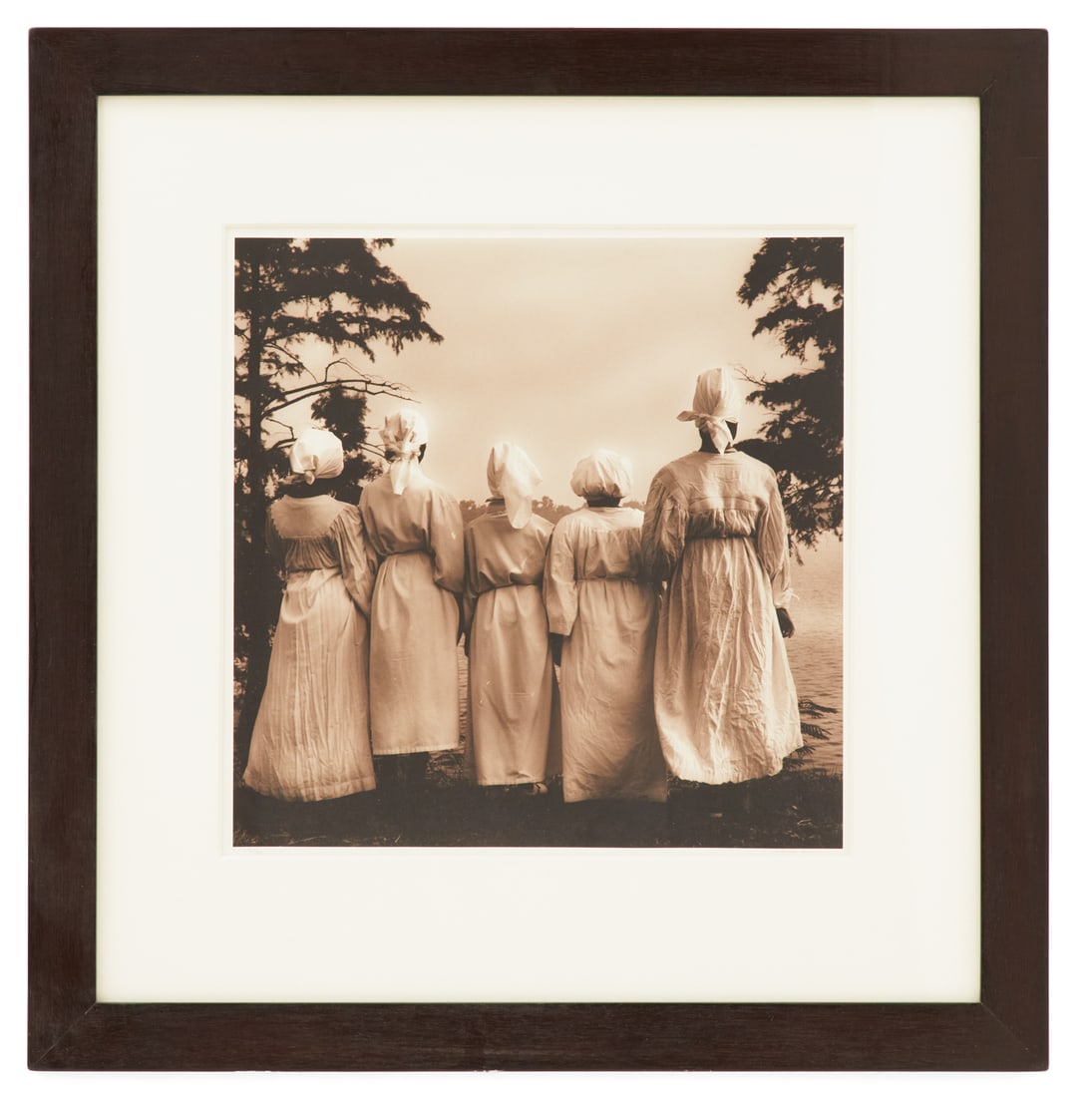 Jack Spencer (American, b. 1951): † Jack Spencer(American/Mississippi, b. 1951)"Baptismal Candidates, Moon Lake, Mississippi: Native Soil Series"gelatin silver printpencil-signed and numbered "15/50" lower margin