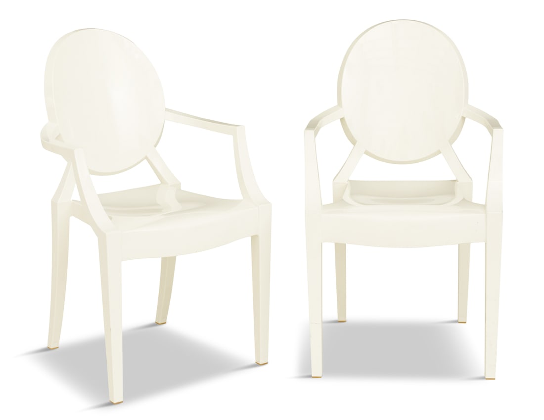 Philippe Starck White "Louis Ghost" Chairs (1 of 4)