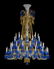 954: Baccarat Full-Lead Crystal Zenith Long Chandelier