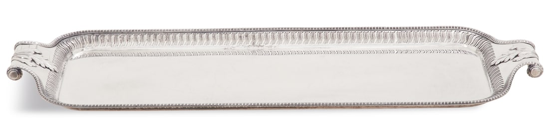 Ellis-Barker Silverplate Drinks Tray (1 of 3)