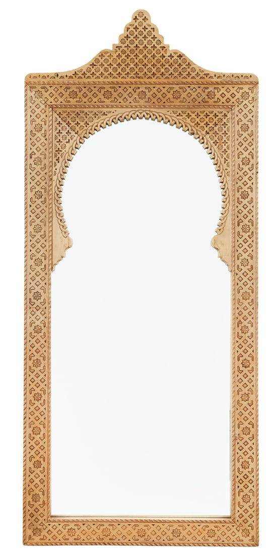 Carved Wooden Mirror in the Moroccan Taste (1 of 2)