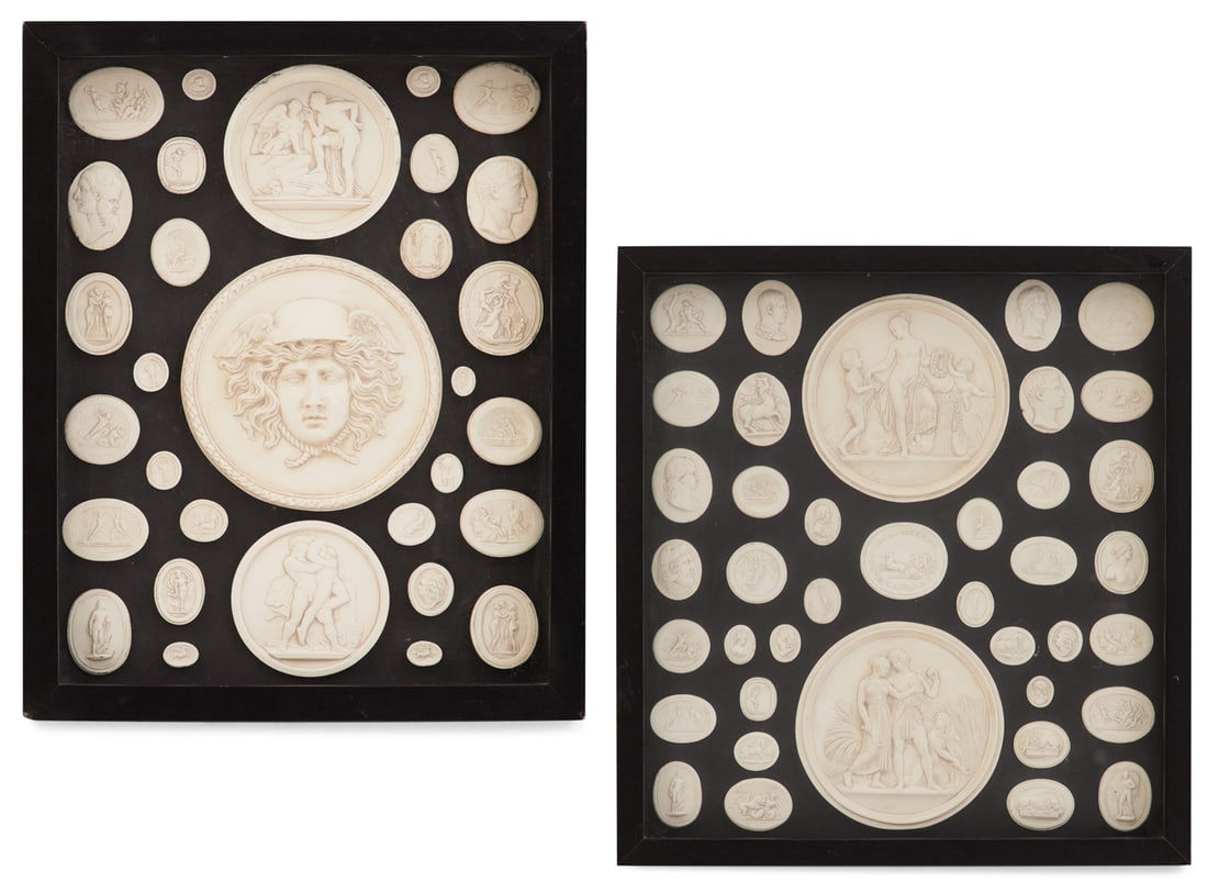 Two Collections of Italian Plaster Medallions (1 of 5)
