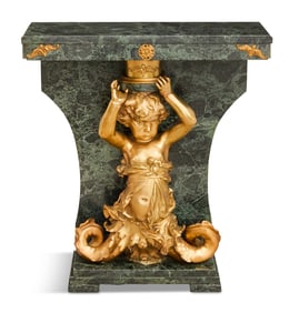 Belle Epoque Gilt-Bronze and Marble Console Table