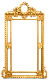 Napoleon III Giltwood Cushion Mirror