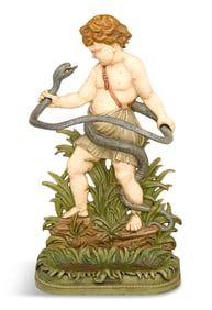 "Baby Hercules" Cast Iron Umbrella Stand