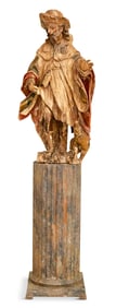 Italian Wooden Reliquary Figure of St. Roque