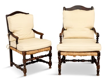 Near Pair of Provincial Fauteuils