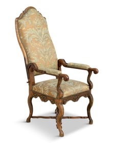 Flemish Fruitwood Mechanized Armchair