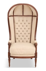 Louis XVI-Style Fruitwood Porter's Chair
