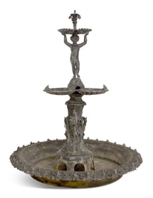 Large Aluminum Fountain in the Victorian Taste
