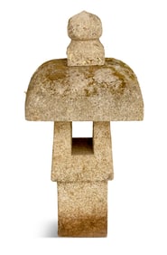Pagoda-Form Carved Granite Japanese Lantern