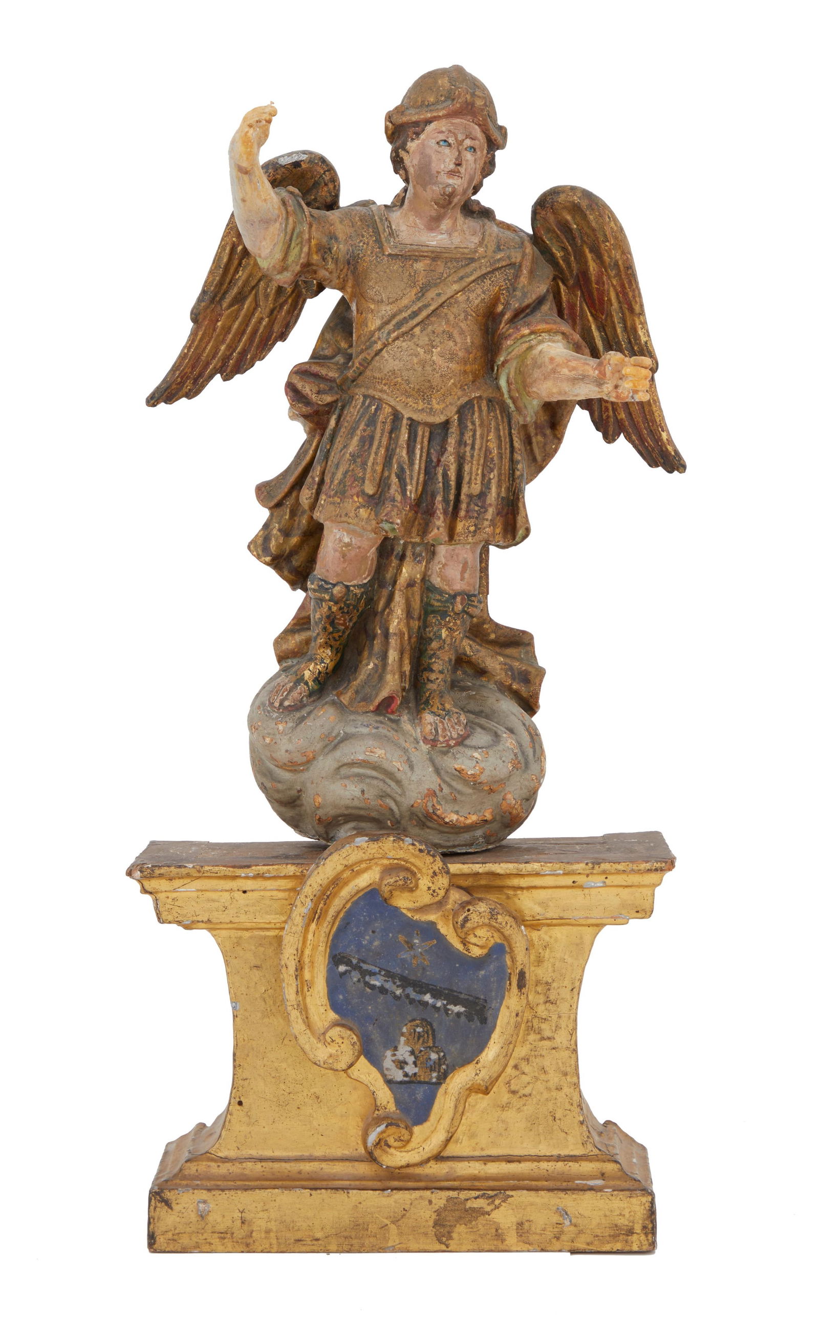 Italian Baroque Wooden Figure of St. Michael (1 of 3)
