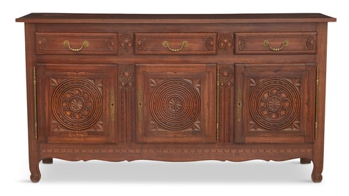 French Provincial Oak Buffet