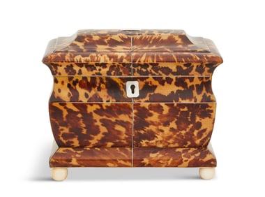 Regency Tortoiseshell Tea Caddy