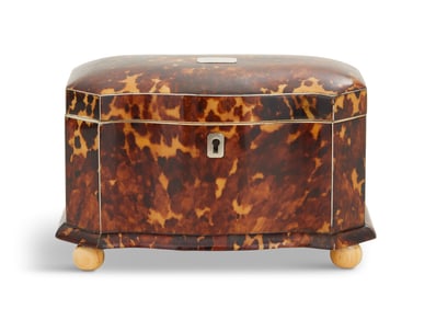 Regency Tortoiseshell Tea Caddy