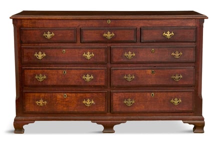 George III Oak Mule Chest