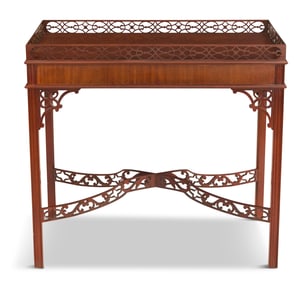 George III-Style Mahogany Silver Table