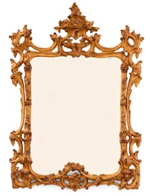 Giltwood Mirror in the English Rococo Taste