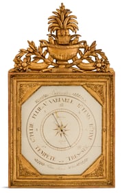 French Restauration Giltwood Barometer