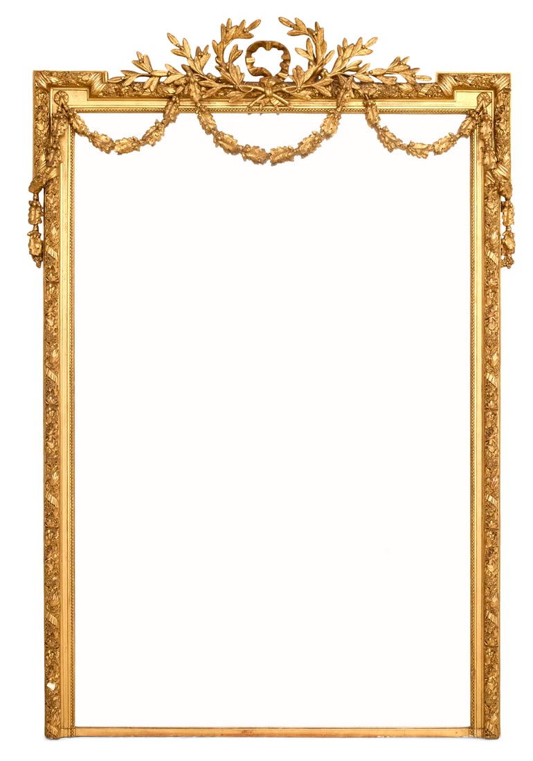 French Belle Epoque Giltwood Mirror (1 of 3)