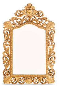 Dramatic Giltwood Mirror in the Baroque Taste