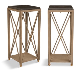 Pair of Metal Plant Stands