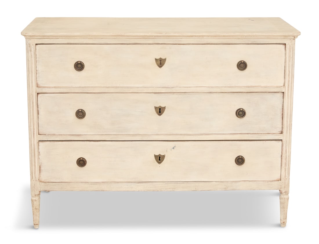 Neoclassical Creme-Peinte Commode (1 of 3)