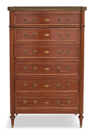 Louis XVI-Style Mahogany Chest