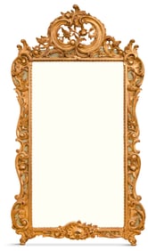 Italian Giltwood and Painted Mirror