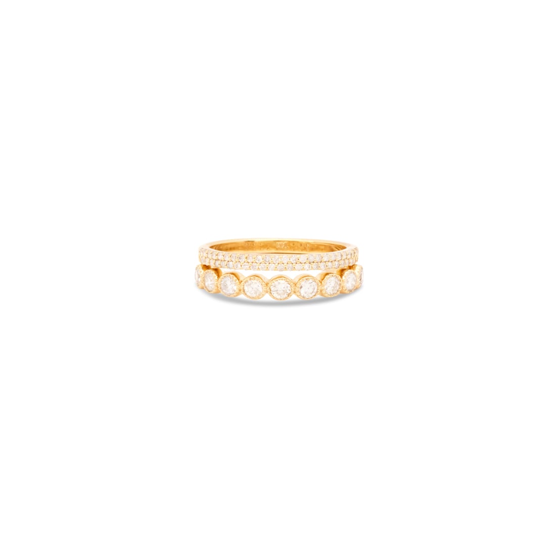 Two Diamond Stackable Rings (1 of 3)