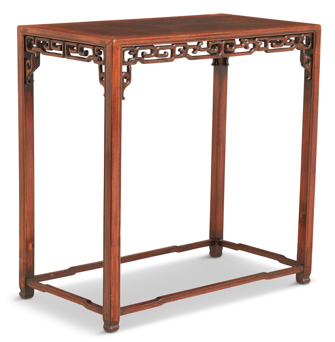 Chinese Hardwood "Corner Leg" Scholar's Table (1 of 3)