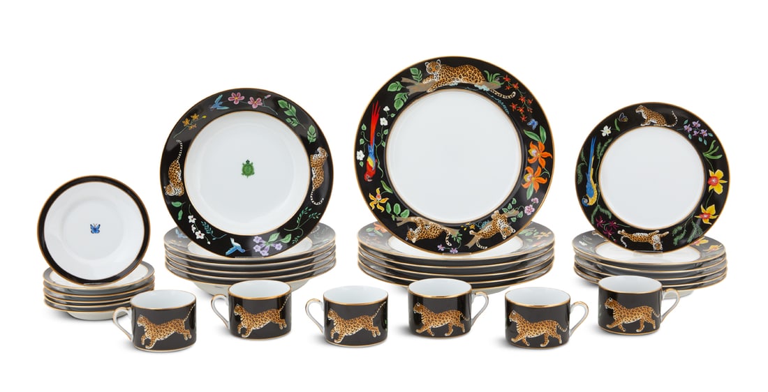 Chase "Jaguar Jungle" Porcelain Dinner Service (1 of 2)