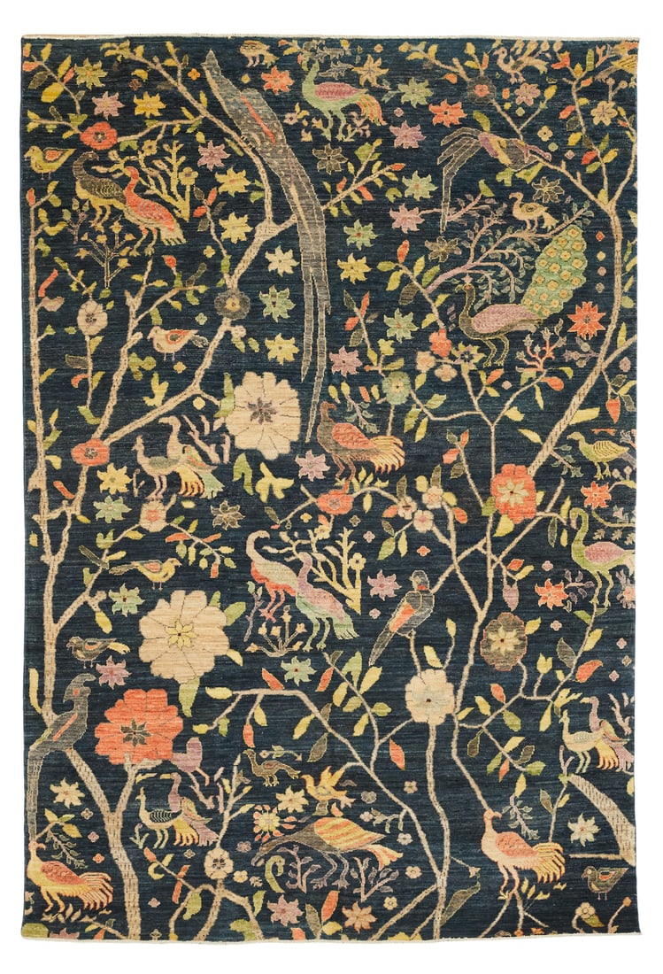 Peshawar "Birds of Paradise" Carpet (1 of 1)