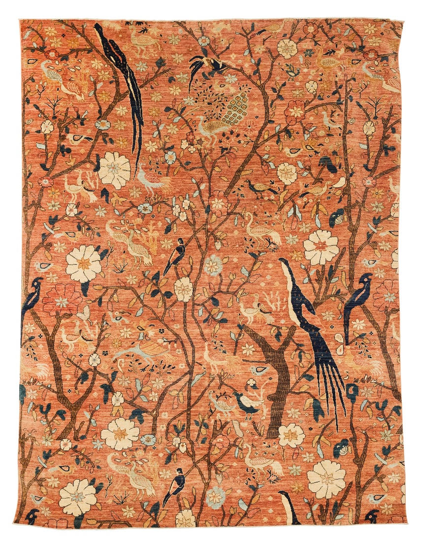 Peshawar "Birds of Paradise" Carpet (1 of 1)