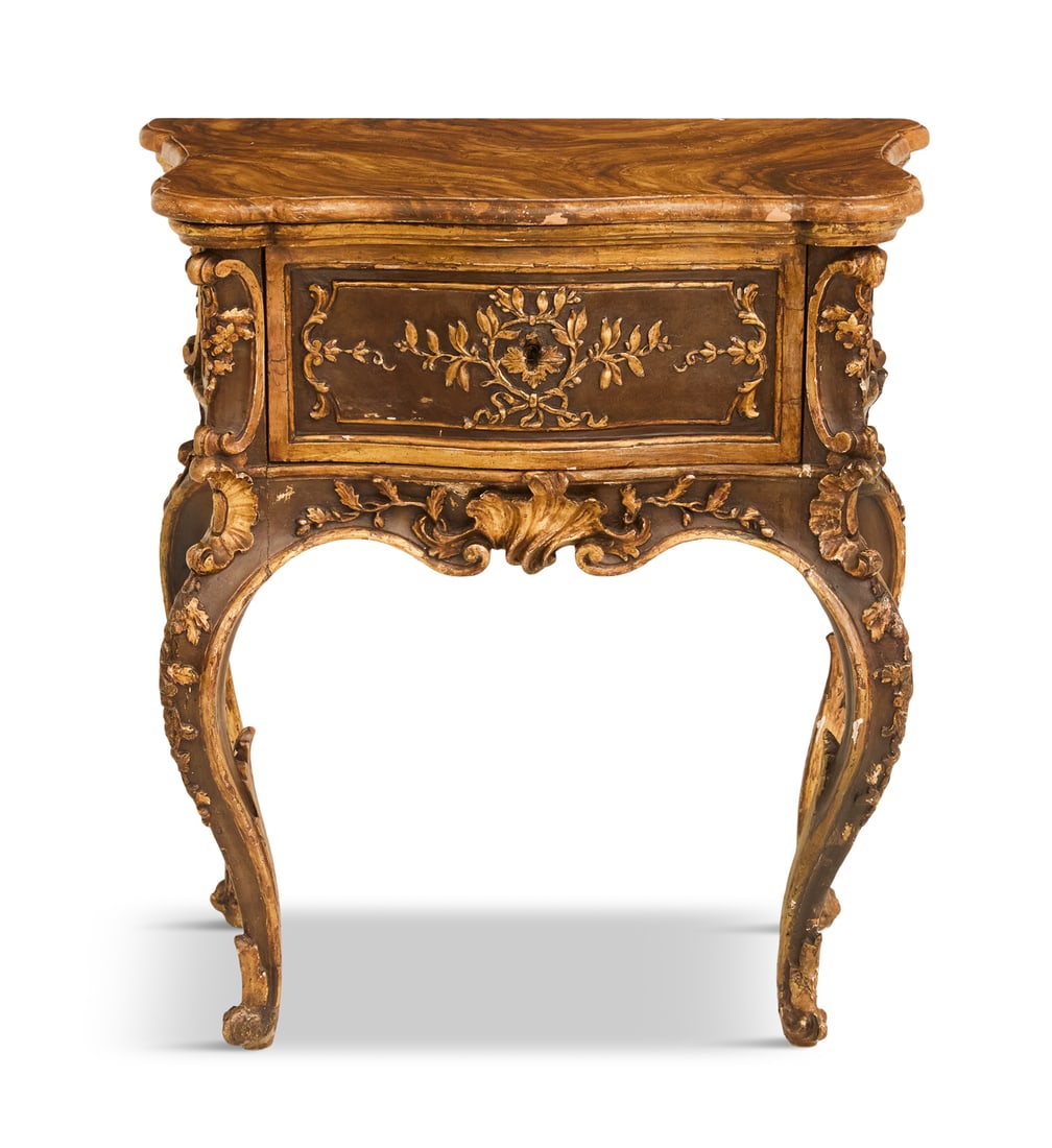 Continental Polychrome Side Table (1 of 3)