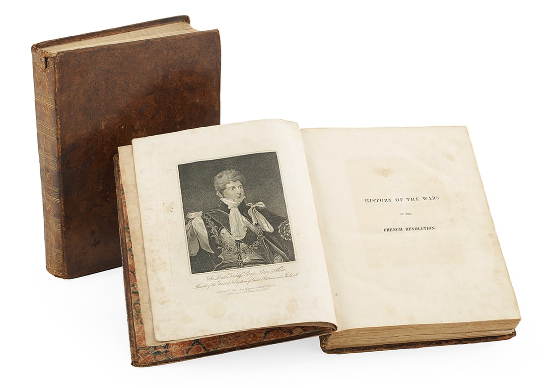 Edward Baines, Wars of the French Revolution: Edward Baines (1774-1848), History of the Wars of the French Revolution London: Longman, Hurst, Rees, Orme and Brown, 1817; first edition, in two volumes (Volume I. frontis, title, preface 1-3, direct