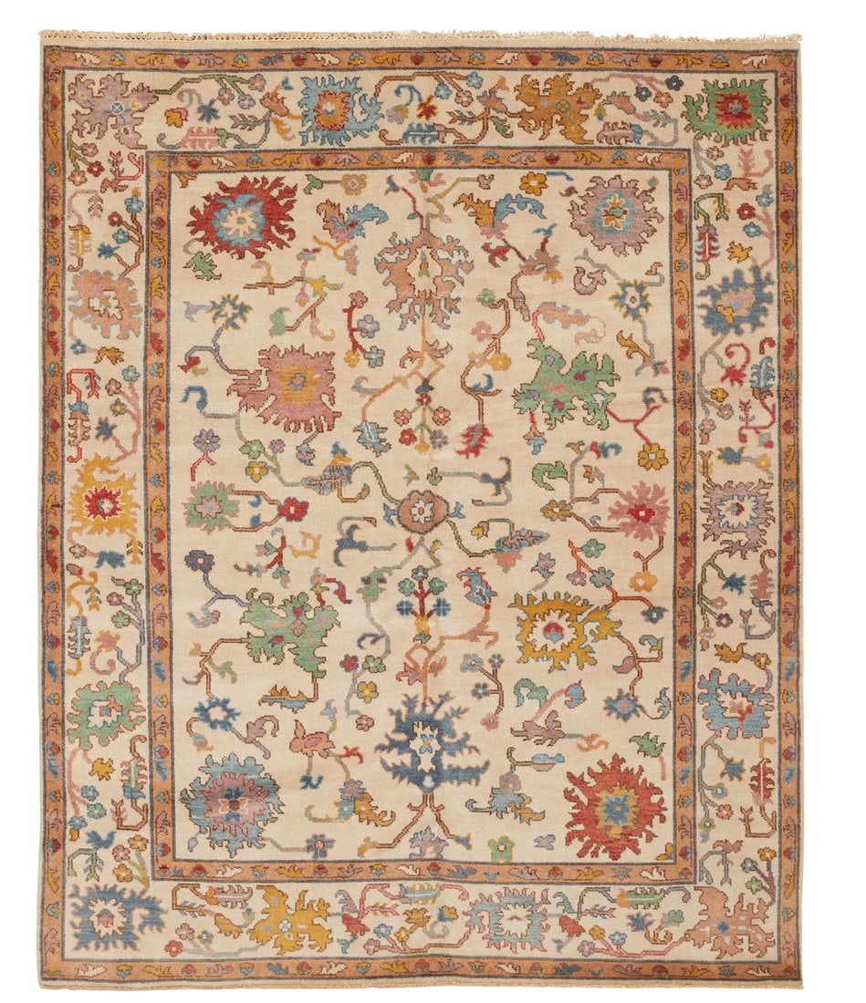 Turkish Angora Oushak Carpet: Turkish Angora Oushak Carpet 8' x 10'