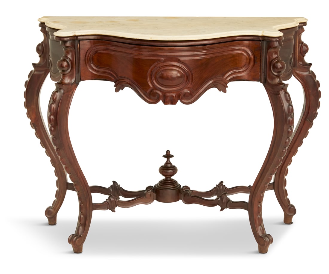 American Rococo Revival Marble-Top Dressing Table (1 of 3)